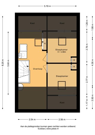 Floorplan - Mozartstraat 52, 3752 JS Bunschoten-Spakenburg